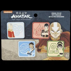 Avatar: The Last Airbender Elements 4Pc Pin Set Sale