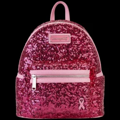 Breast Cancer Research Foundation Exclusive Pink Ribbon Sequin Mini Backpack Cheap