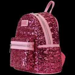 Breast Cancer Research Foundation Exclusive Pink Ribbon Sequin Mini Backpack Cheap