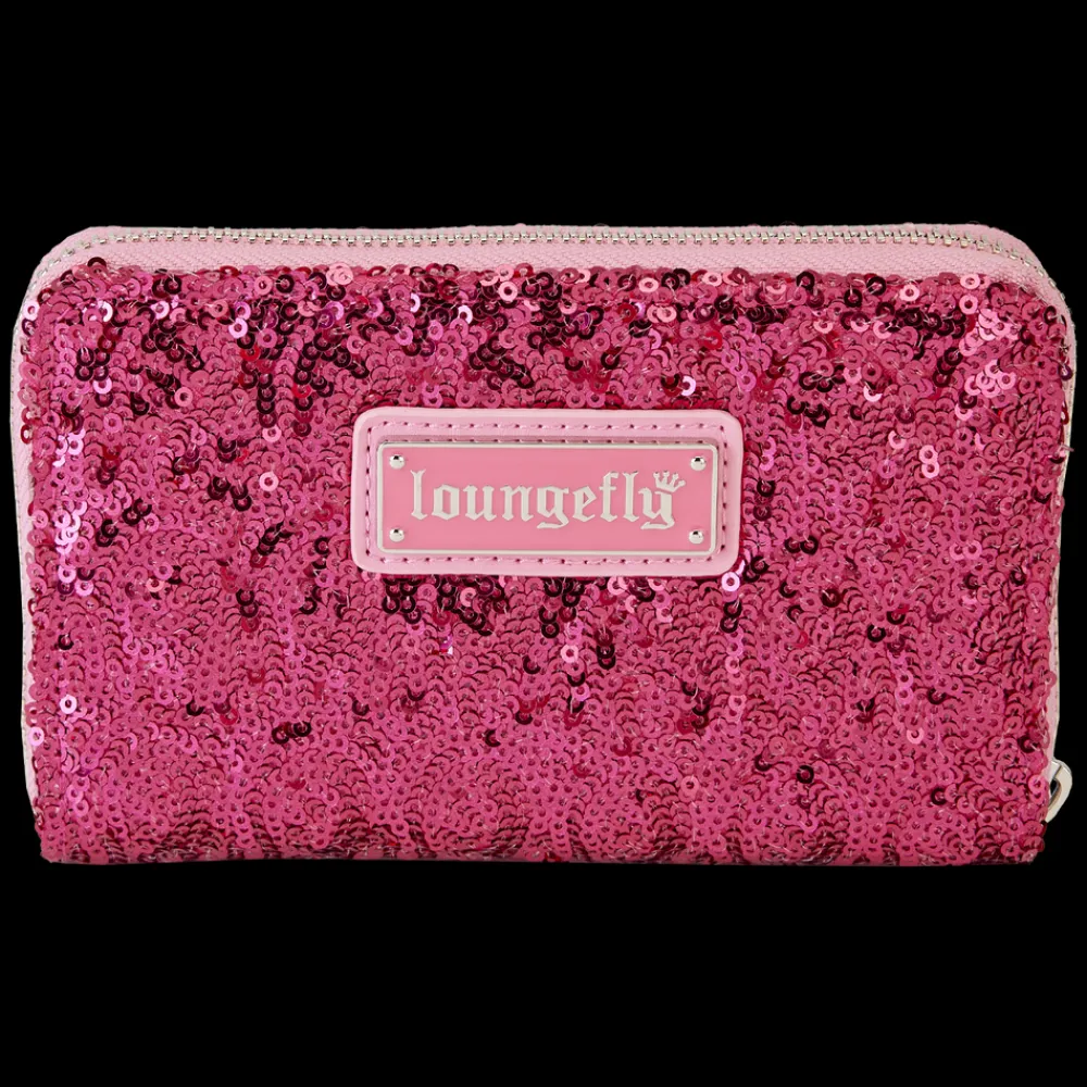 Breast Cancer Research Foundation Exclusive Pink Ribbon Sequin Zip Around Wallet Best Sale