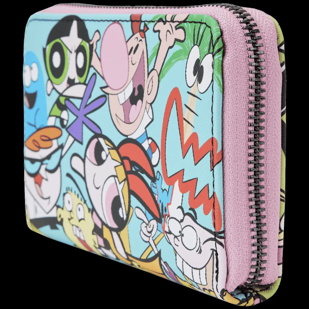 Cartoon Network Retro Collage Zip Around Wallet Outlet