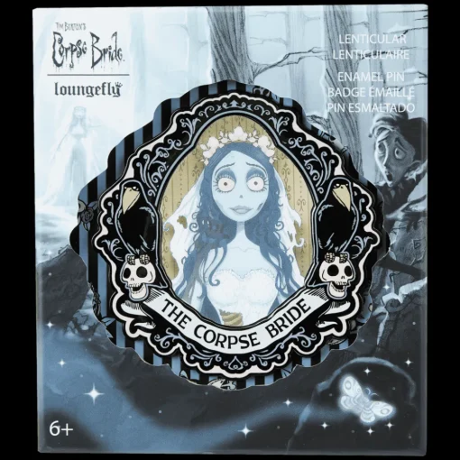 Corpse Bride Emily Lenticular 3" Collector Box Pin Discount