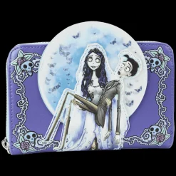 Corpse Bride Moon Zip Around Wallet New