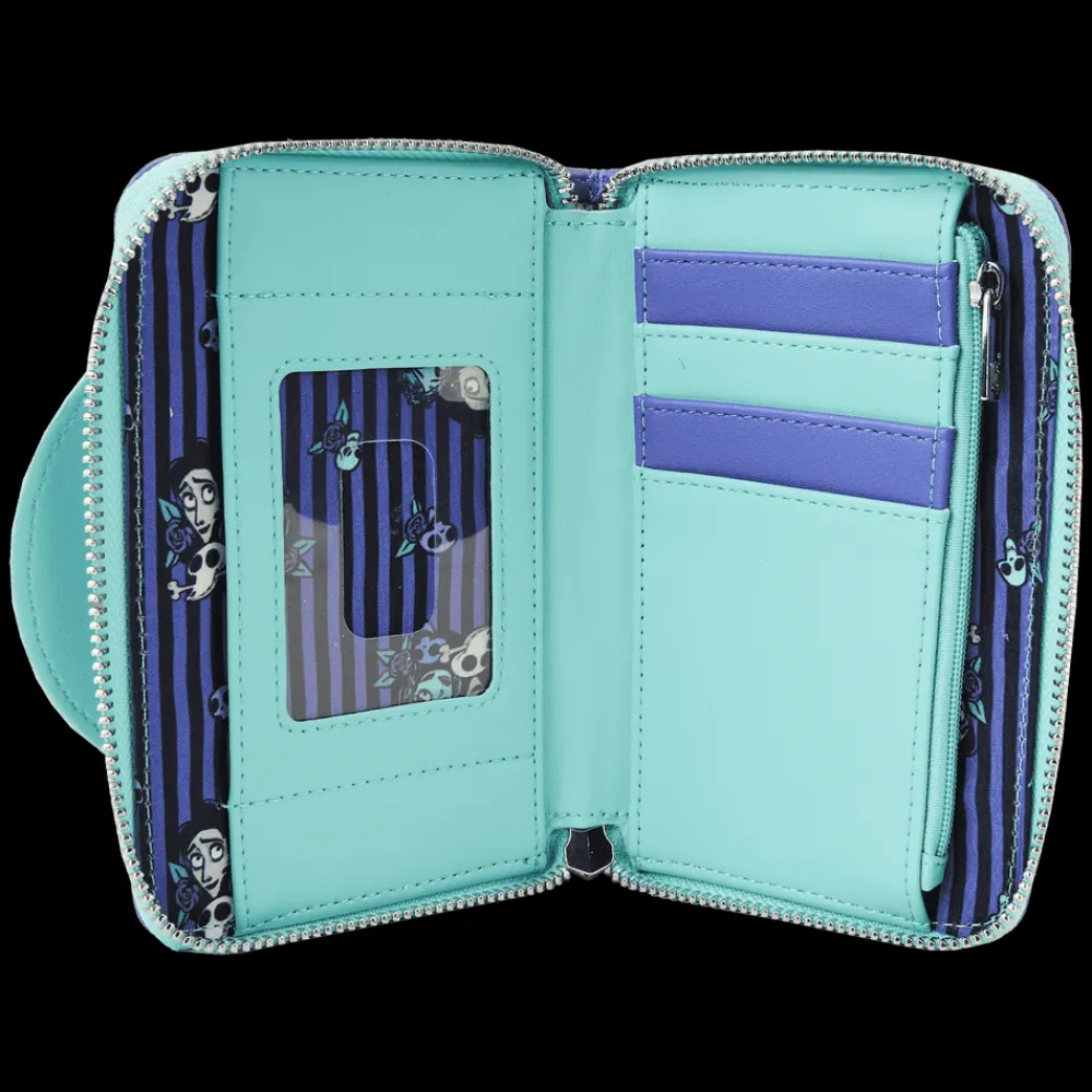 Corpse Bride Moon Zip Around Wallet New
