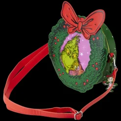 Dr. Seuss ' How The Grinch Stole Christmas! Wreath Lenticular Crossbody Bag Cheap