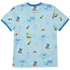 Pixar Finding Nemo 20Th Anniversary Bubbles Unisex Ringer Tee Fashion