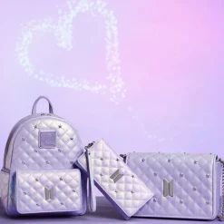 BTS Funko Pop! By Loungefly Logo Iridescent Purple Crossbody Bag Flash Sale