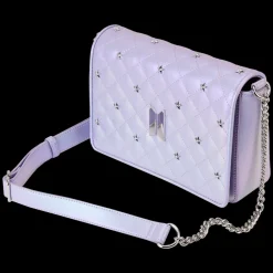 BTS Funko Pop! By Loungefly Logo Iridescent Purple Crossbody Bag Flash Sale