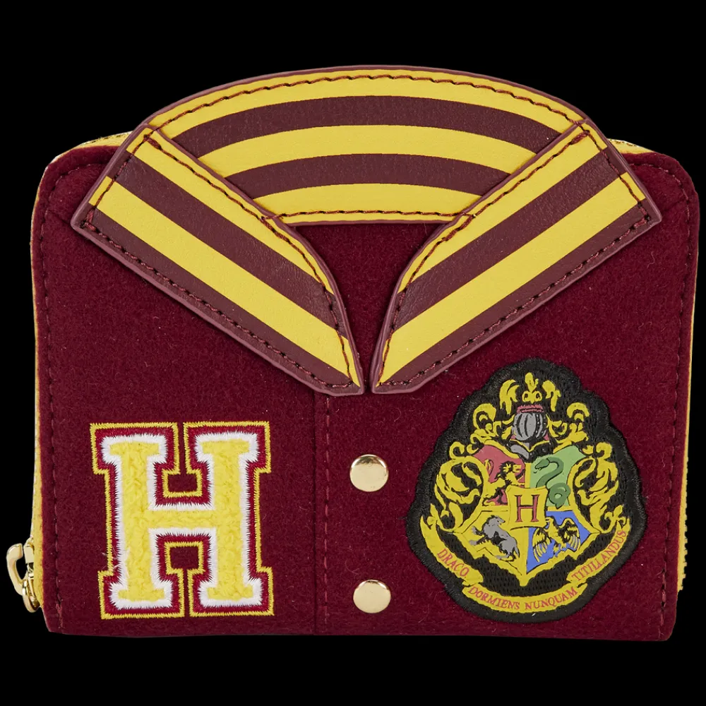 Harry Potter Hogwarts Crest Varsity Jacket Zip Around Wallet Best