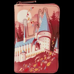 Harry Potter Hogwarts Fall Leaves Zip Around Wallet Shop