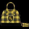 Harry Potter Hufflepuff Patch Varsity Plaid Crossbody Bag Flash Sale