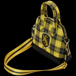 Harry Potter Hufflepuff Patch Varsity Plaid Crossbody Bag Flash Sale