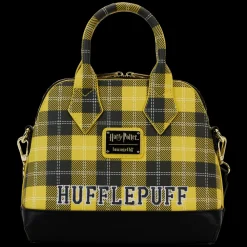 Harry Potter Hufflepuff Patch Varsity Plaid Crossbody Bag Flash Sale