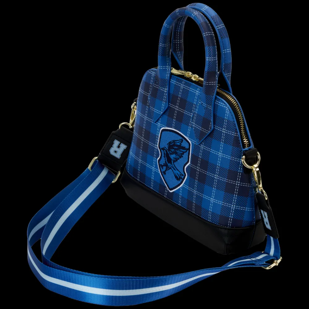 Harry Potter Ravenclaw Patch Varsity Plaid Crossbody Bag Cheap