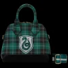 Harry Potter Slytherin Patch Varsity Plaid Crossbody Bag Best Sale