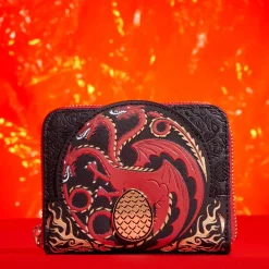 House of the Dragon All-Over Print House Targaryen Sigil Zip Around Wallet Cheap