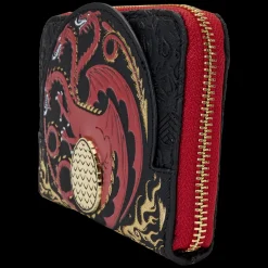 House of the Dragon All-Over Print House Targaryen Sigil Zip Around Wallet Cheap