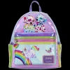 Lisa Frank Holographic Glitter Color Block Mini Backpack Discount