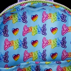 Lisa Frank Holographic Glitter Color Block Mini Backpack Discount