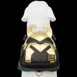 Marvel Loki Cosplay Mini Backpack Dog Harness New