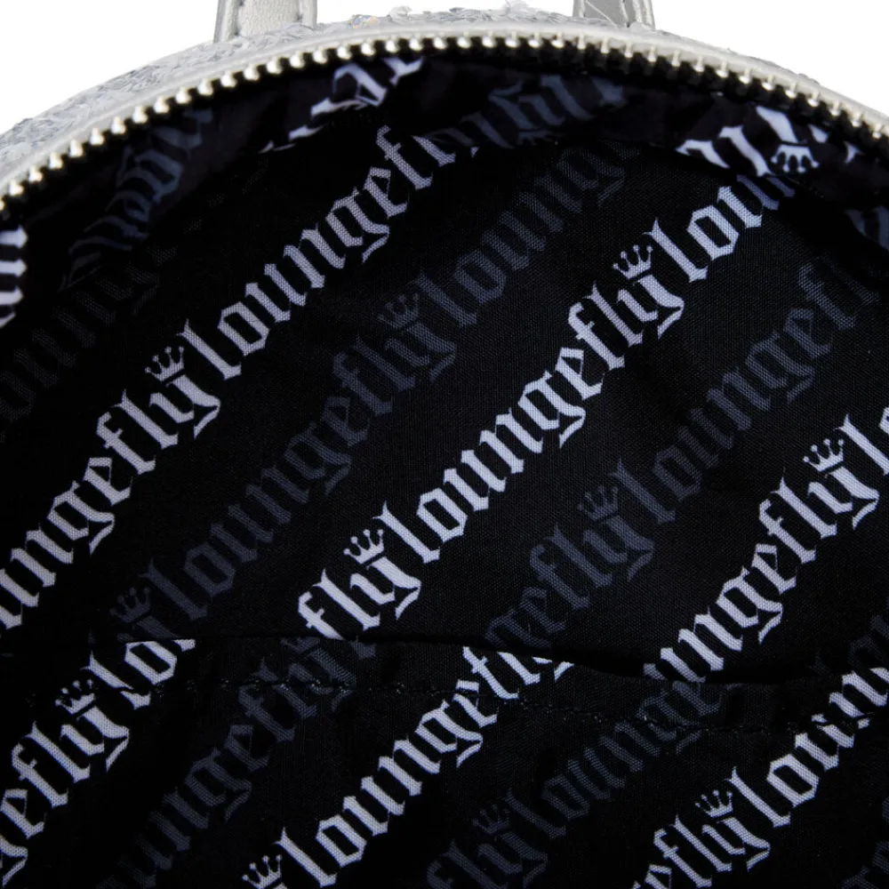 Loungefly 25Th Anniversary Logo Holographic Silver Sequin Mini Backpack Best Sale