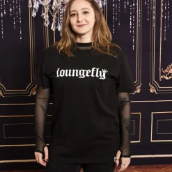 Loungefly 25Th Anniversary Logo Black Unisex Tee Hot