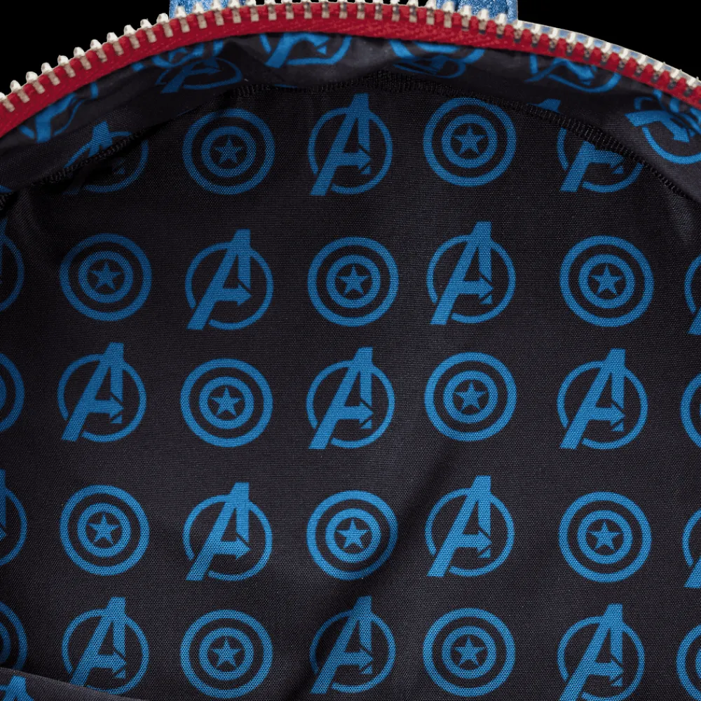 Marvel Metallic Captain America Cosplay Mini Backpack Online