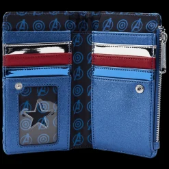 Marvel Metallic Captain America Cosplay Flap Wallet Online