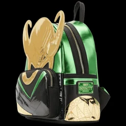 Marvel Metallic Loki Cosplay Mini Backpack Hot