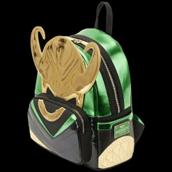 Marvel Metallic Loki Cosplay Mini Backpack Hot