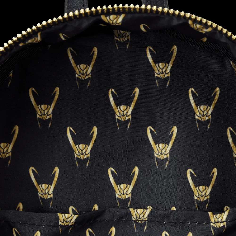 Marvel Metallic Loki Cosplay Mini Backpack Hot