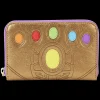 Marvel Metallic Thanos Gauntlet Zip Around Wallet Fashion