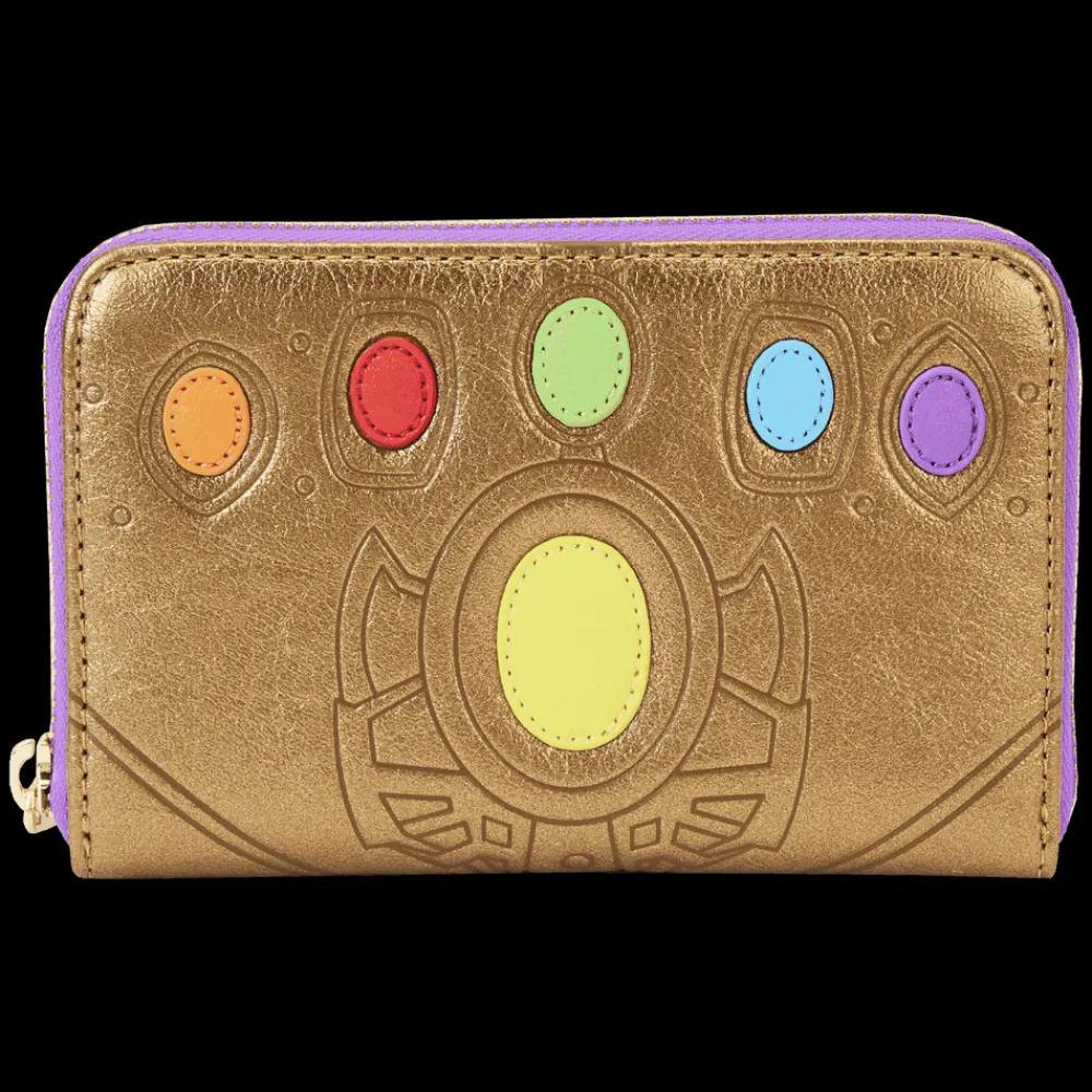 Marvel Metallic Thanos Gauntlet Zip Around Wallet Fashion