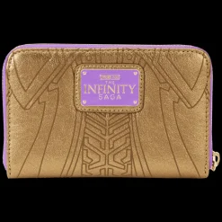 Marvel Metallic Thanos Gauntlet Zip Around Wallet Fashion