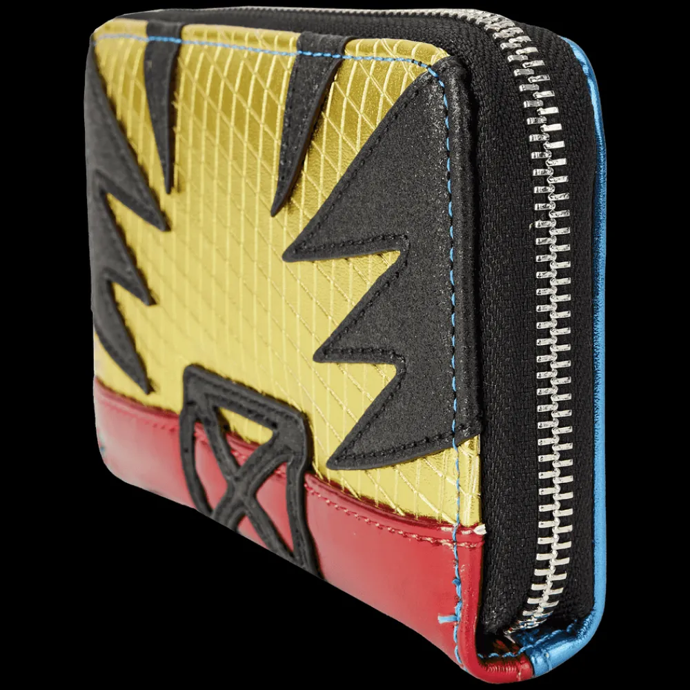 Marvel Metallic X-Men Wolverine Cosplay Zip Around Wallet New