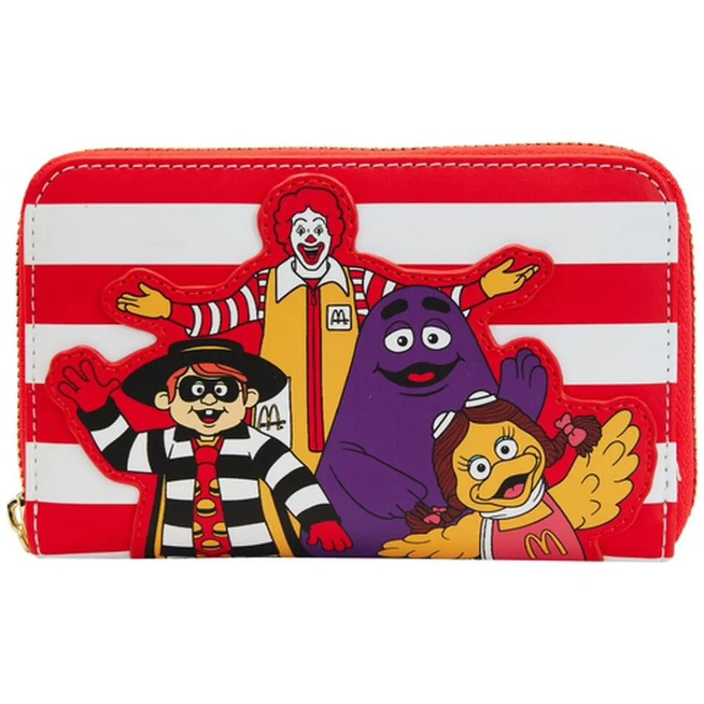 McDonald's Ronald Mcdonald And Friends Zip Around Wallet Cheap