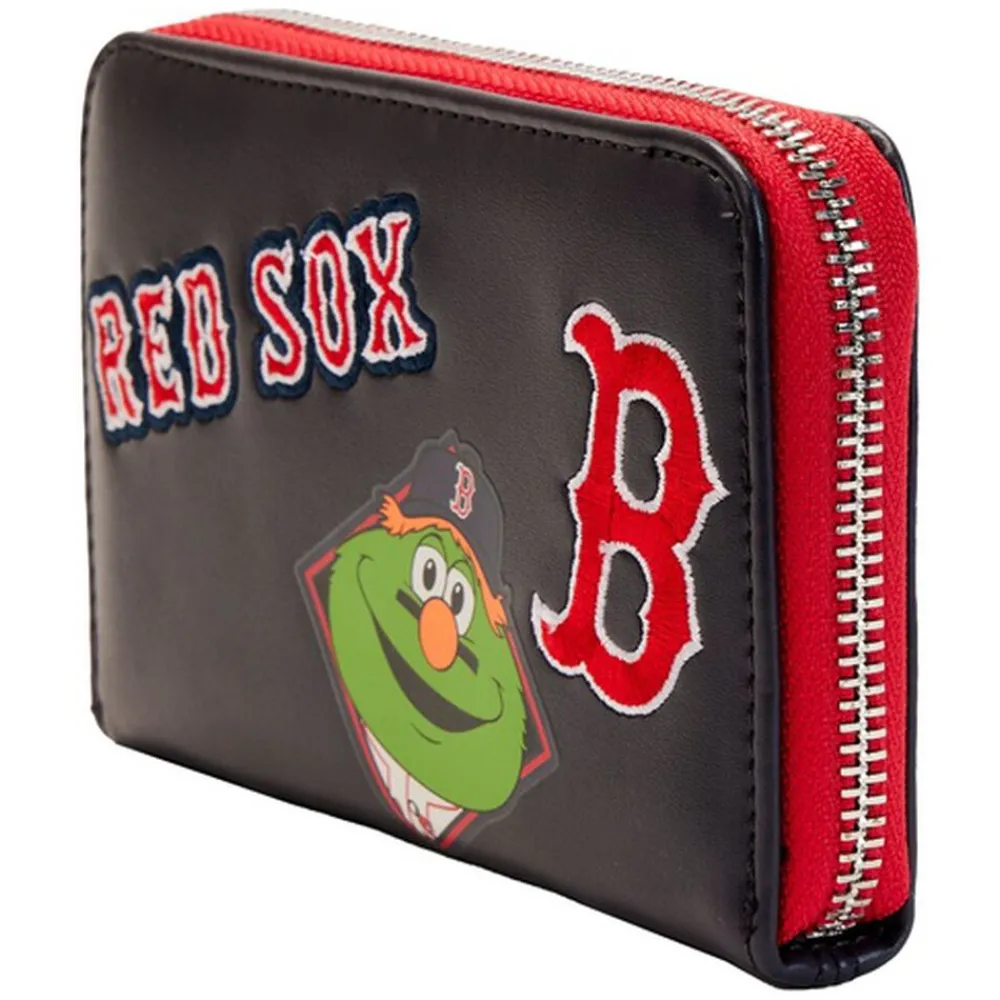 MLB Boston Red Sox Patches Zip Around Wallet Cheap