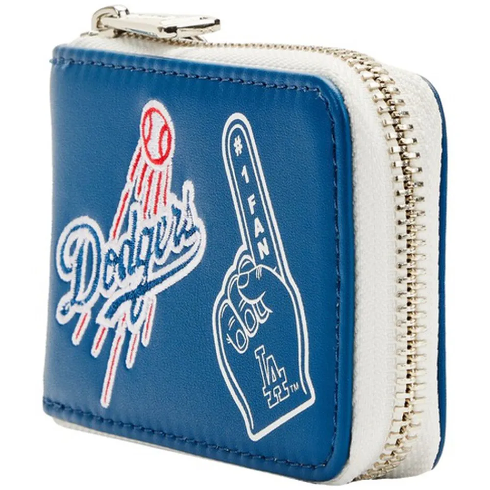 MLB La Dodgers Patches Accordion Wallet New