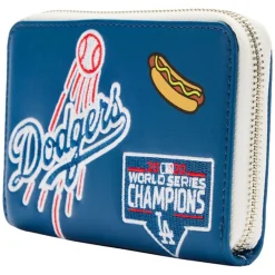 MLB La Dodgers Patches Zip Around Wallet Fashion