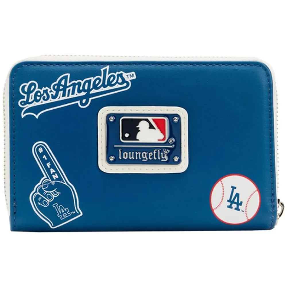 MLB La Dodgers Patches Zip Around Wallet Fashion