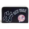 MLB Ny Yankees Patches Zip Around Wallet Fashion