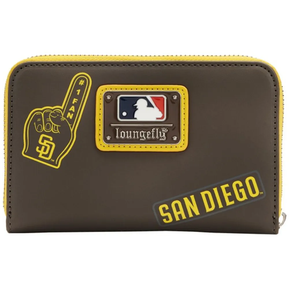 MLB Sd Padres Patches Zip Around Wallet Sale