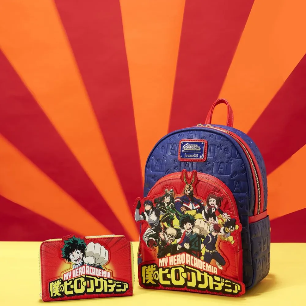 My Hero Academia Group Debossed Logo Mini Backpack Hot