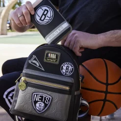 NBA Brooklyn Nets Patch Icons Mini Backpack Cheap