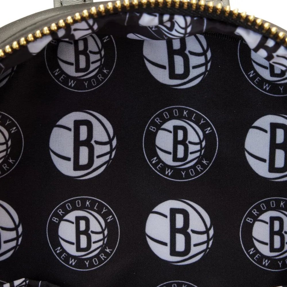 NBA Brooklyn Nets Patch Icons Mini Backpack Cheap