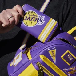 NBA Los Angeles Lakers Patch Icons Zip Around Wallet Discount