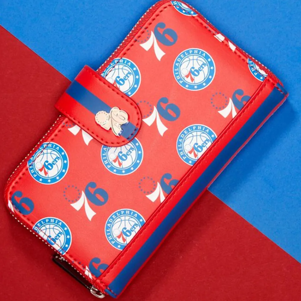 NBA Philadelphia 76Ers Logo Zip Around Wallet Best