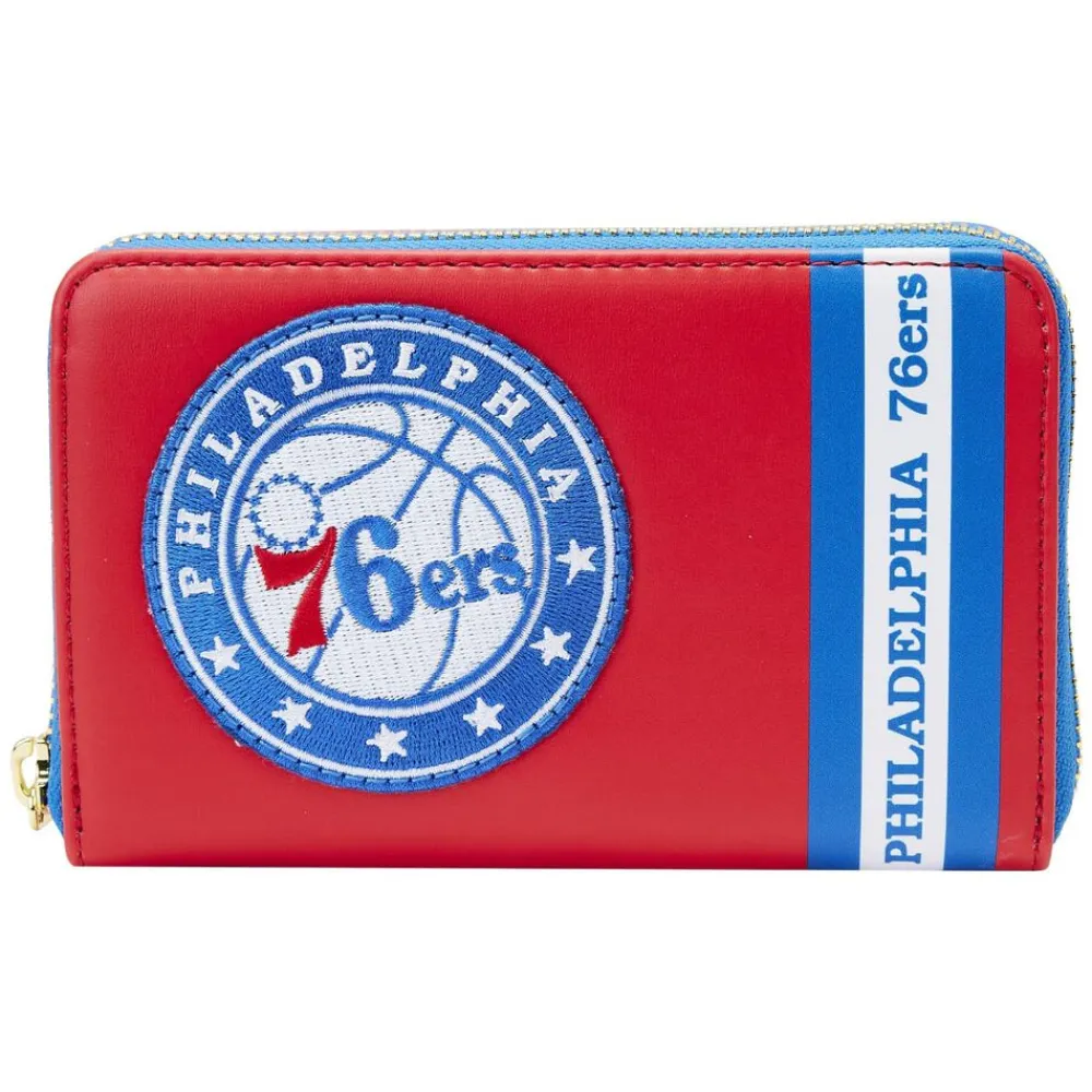 NBA Philadelphia 76Ers Patch Icons Zip Around Wallet Flash Sale