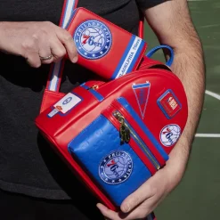NBA Philadelphia 76Ers Patch Icons Zip Around Wallet Flash Sale