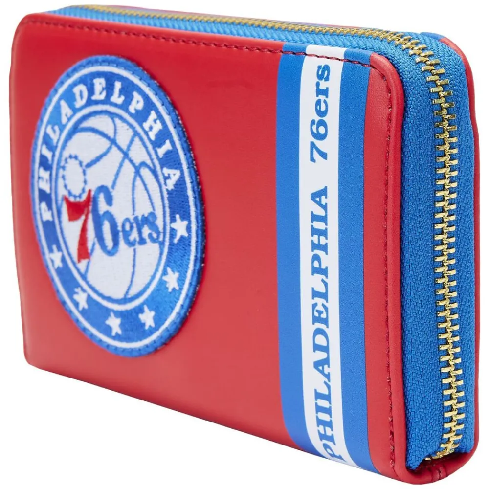 NBA Philadelphia 76Ers Patch Icons Zip Around Wallet Flash Sale
